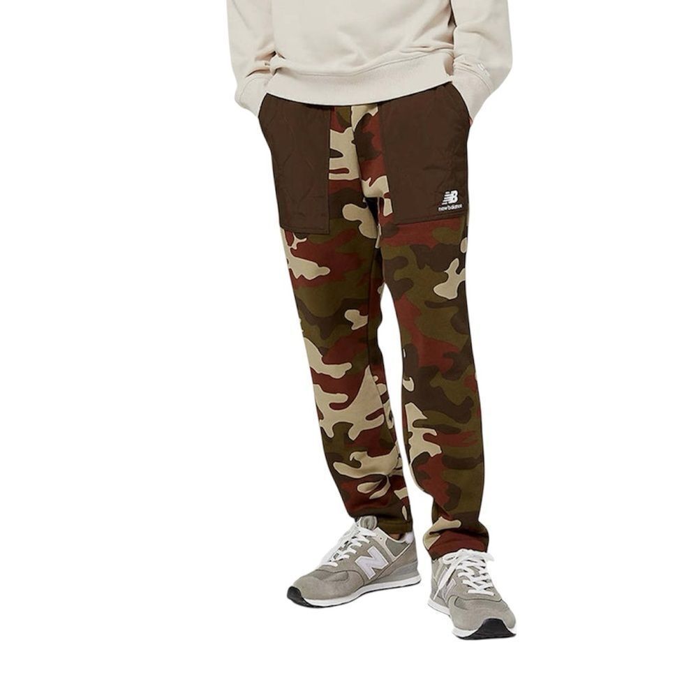New Balance Brown and Green Camouflage Joggers EUC